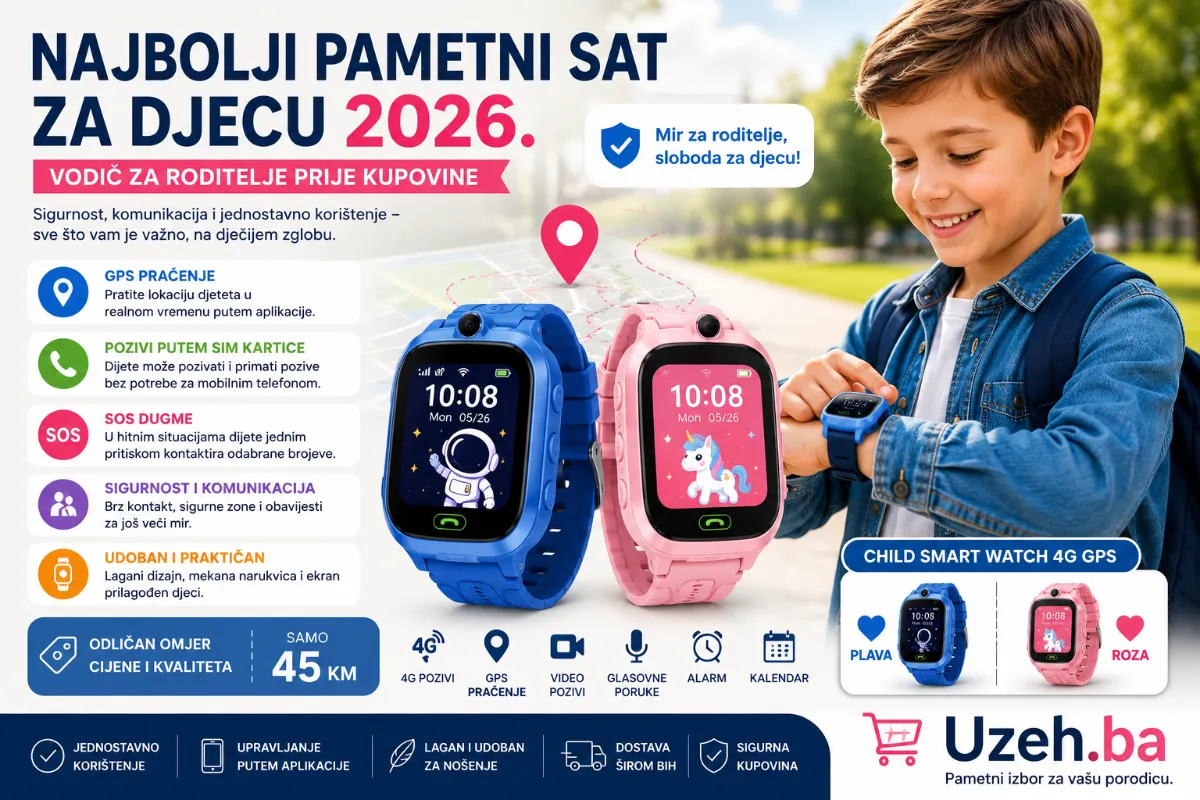 Najbolji pametni sat za djecu 2026. – vodič za roditelje prije kupovine