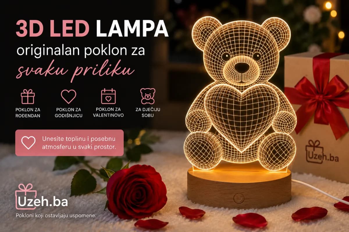 3D LED lampe – zašto su postale jedan od najpopularnijih poklona u BiH?