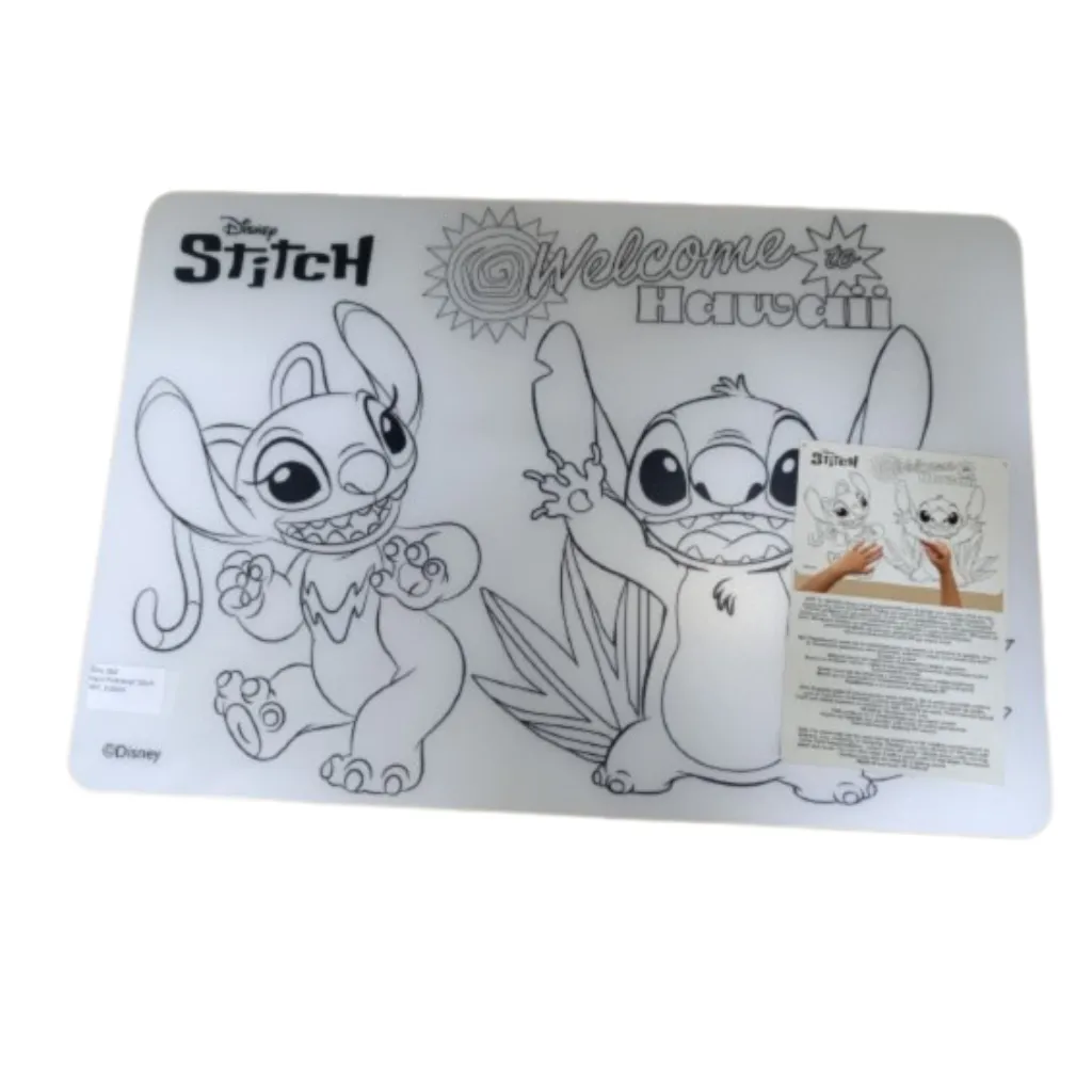 Disney Stitch Perivi Podmetač za Stol i Bojanje – Višekratni Podmetač za Jelo i Igru